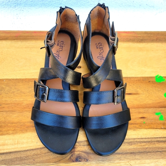 Euro Soft Vegan Leather Wedge Sandals Size 6.5 - Picture 8 of 16